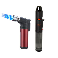 Pen Torch Black Turbo + Silver Match Quattro Torch foto 318