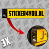 Zwarte Kenteken Sticker foto 144