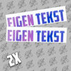 Eigen Tekst Sticker (limited kleur) foto 140