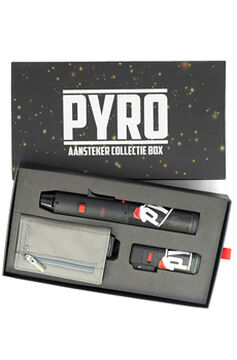 Pyro Collectie Aansteker box *Kersteditie* | Lichtgrijs