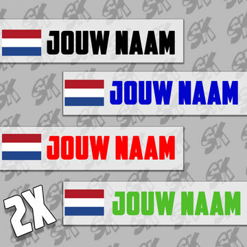 Nederlandse Rijders Vlag Met Naam