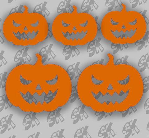 Halloween Pompoen Sticker