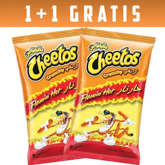 1+1 Gratis Cheetos Crunchy Flamin Hot 190 Gram