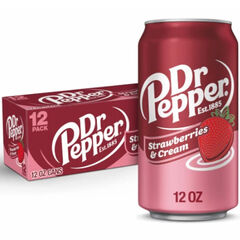 12X Dr. Pepper Strawberry & Cream 355ml DOOS