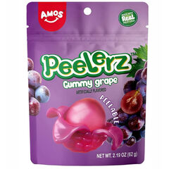 Amos Peelerz Gummy Grape 65 Gram 