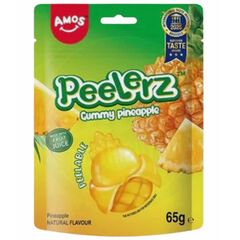 Amos Peelerz Gummy Pineapple 65 Gram