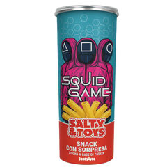Salty & Toys Squid Game Fries Snack 40G + Gift Sleutelhanger 