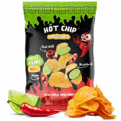 Hot Chip Potato Chips Chili and Lime 80g