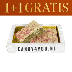 Dubai Reep Wit Met Pistache *190+ Gram* 1+1 GRATIS