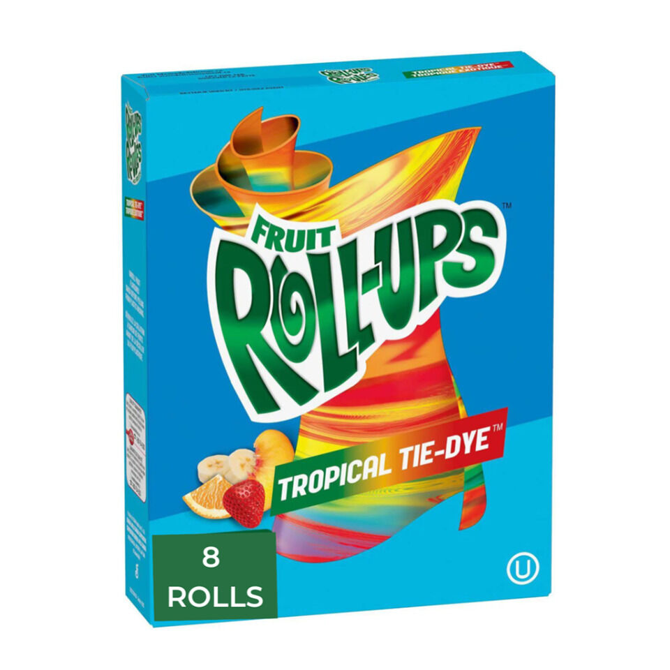 Fruit Roll-Ups tropical tie-dye 