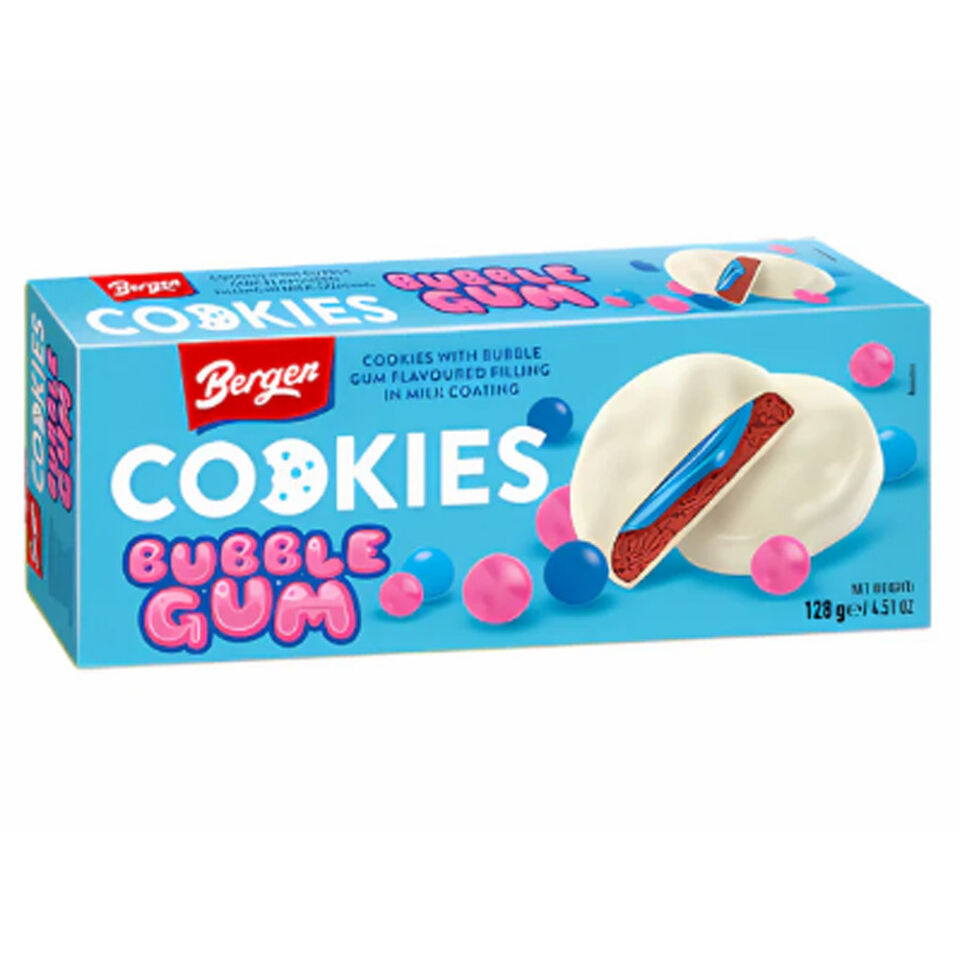 Bergen Bubble Gum Cookies 128g