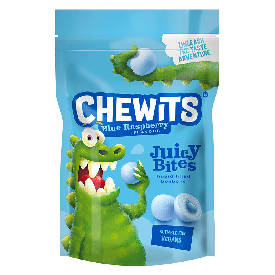 Chewits Blue Raspberry Juicy Bites 115 Gram