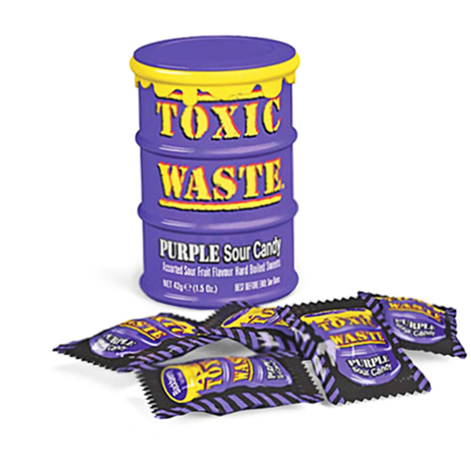 Toxic Waste Purple Sour Candy Drum