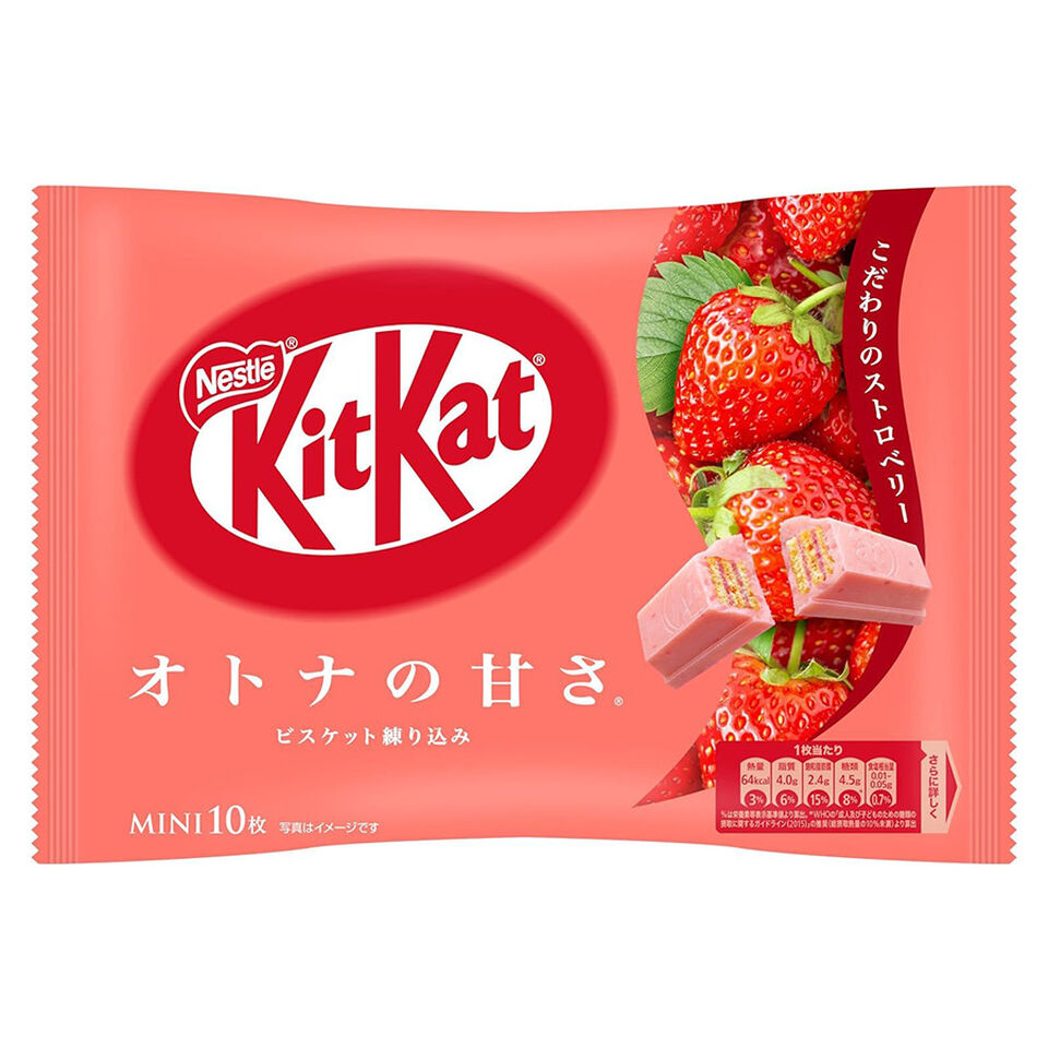 Kit Kat Mini 10 Pieces Strawberry 113 Gram