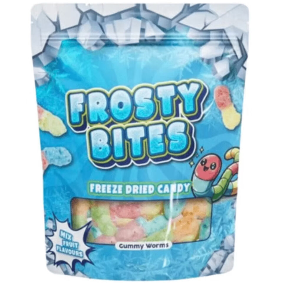Frosty Bites Sour Worms 50 Gram