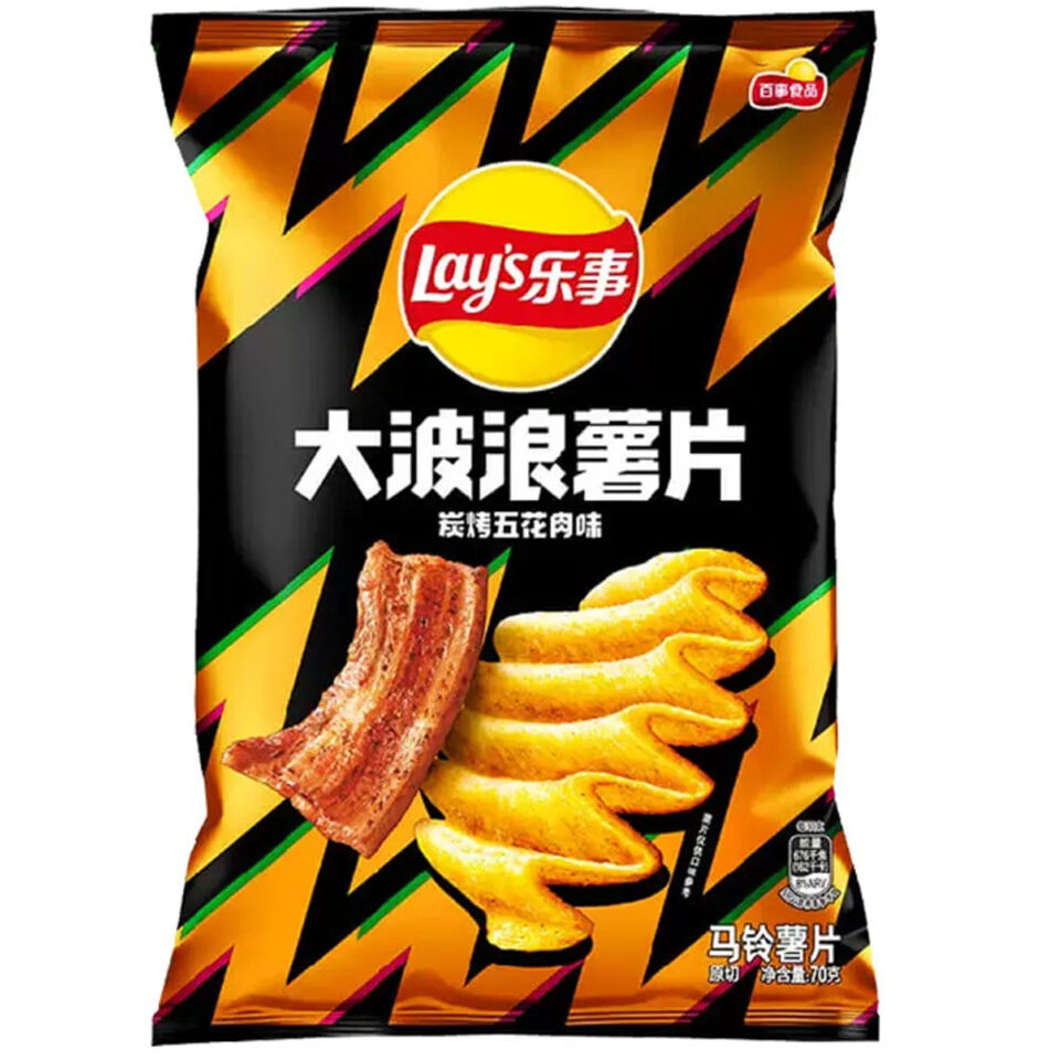 Lays Big Wave Grilled Pork Flavor 70g