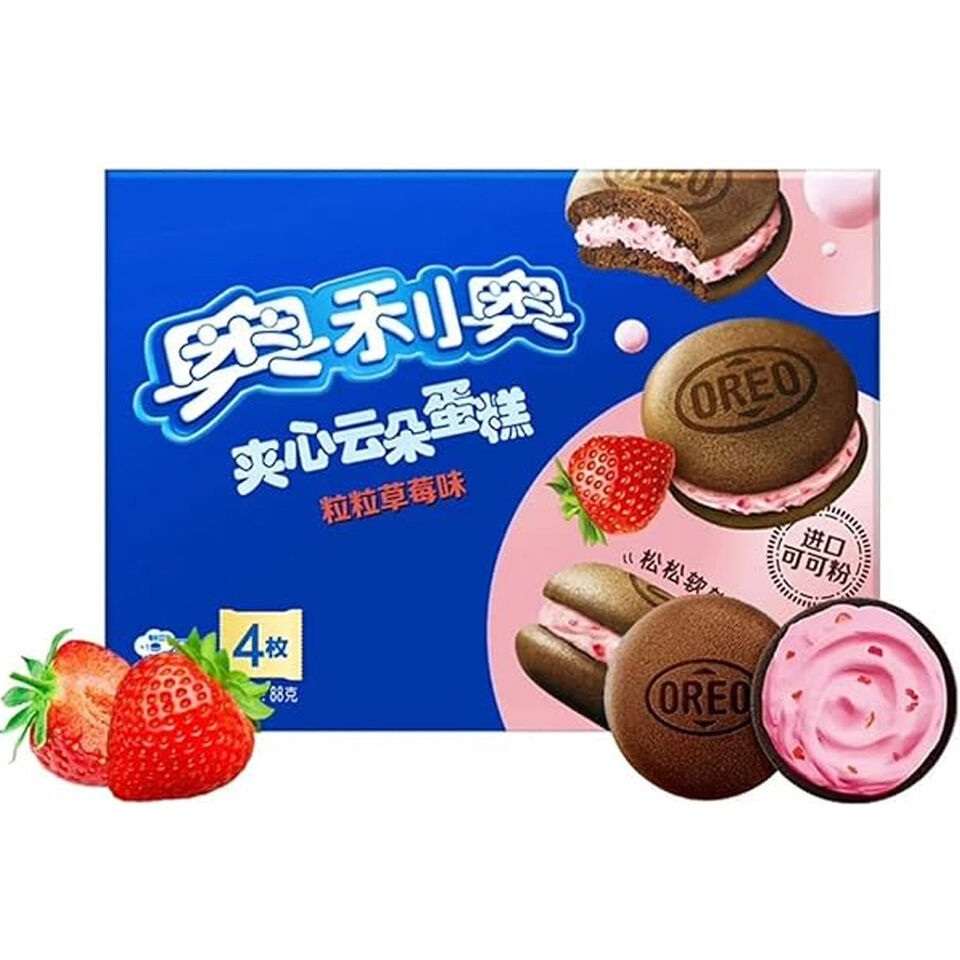 Asia OREO Filled Cake- Strawberry 8pcs - 176g