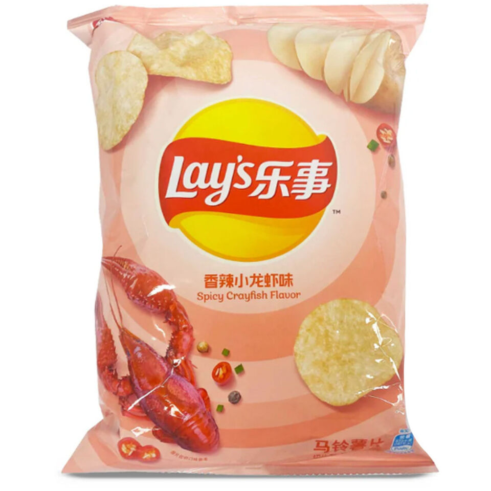 Lays Spicy Crayfish 70 Gram