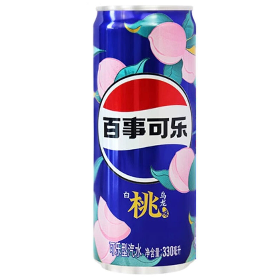 Pepsi China Peach Oolong 330ml Exclusief NIEUW