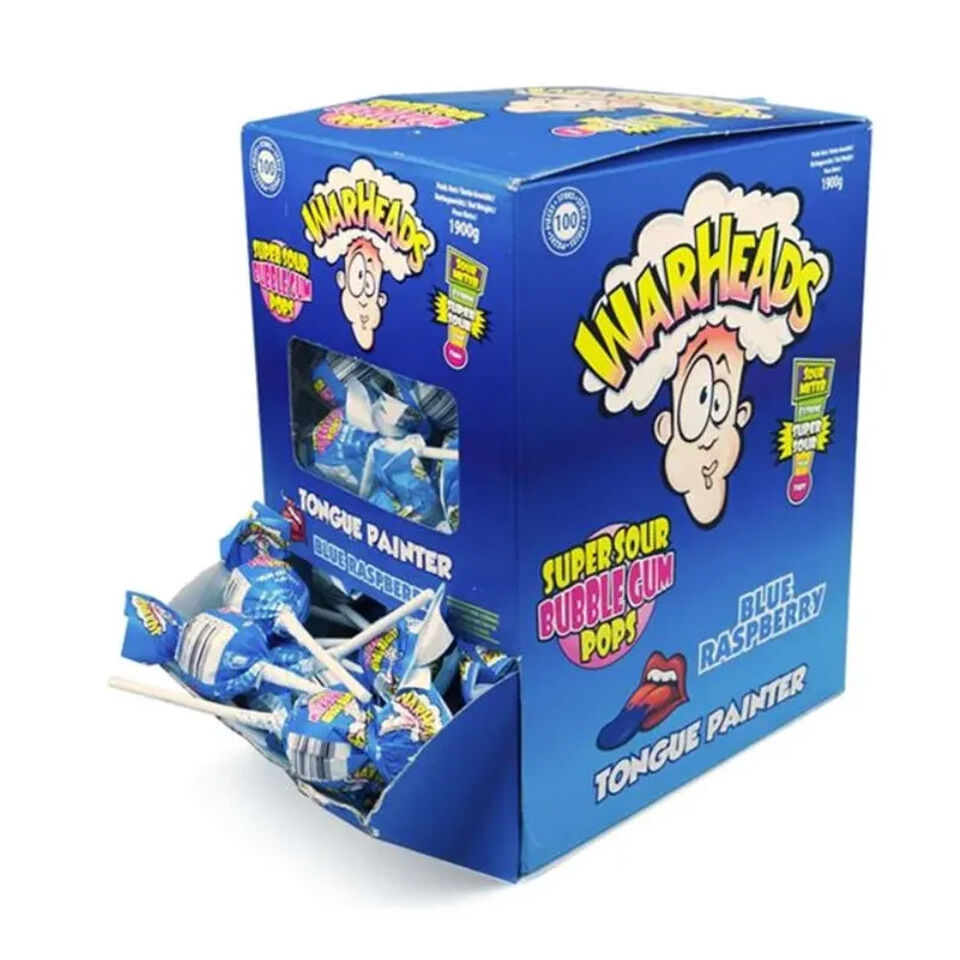 Warheads Bubblegum Pop Blue Raspberry 21 Gram