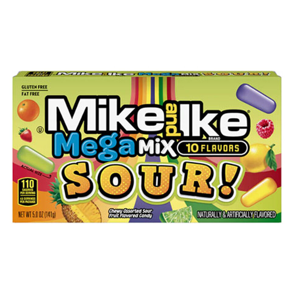 Mike & Ike Sour Mega Mix Theatre 141 Gram
