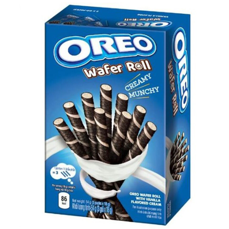 Oreo Wafer Roll Vanilla 54 Gram