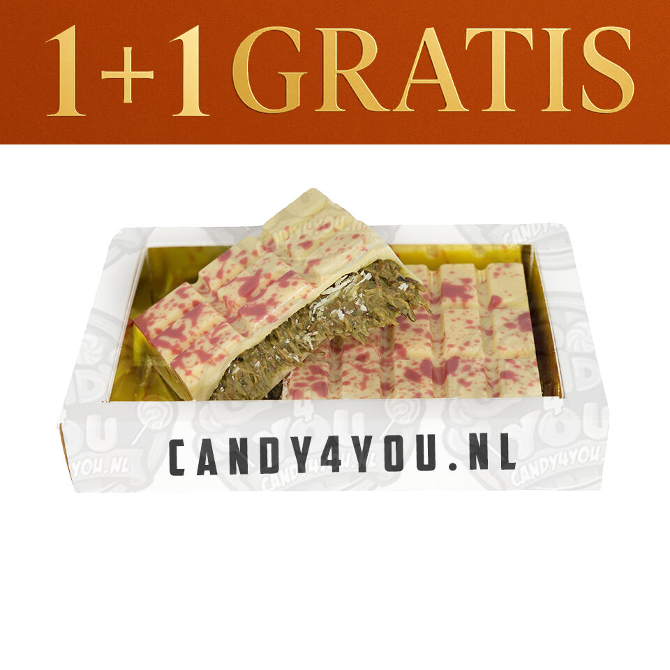 Dubai Reep Wit Met Pistache *190+ Gram* 1+1 GRATIS